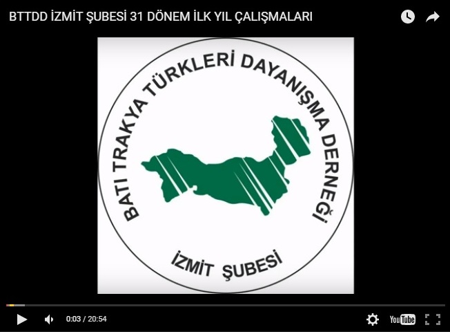 BTTDD İzmit Şubemizin 31. Dönem İlk Yıl Faaliyetleri 